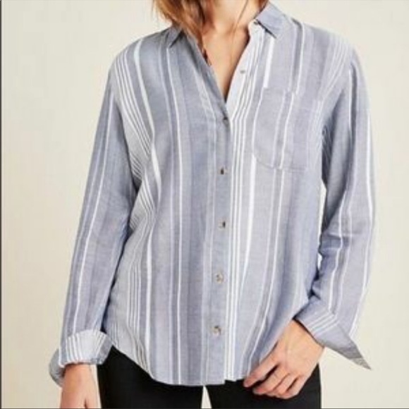 Anthro Maeve striped button down - Picture 2 of 4